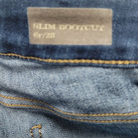 Nine West Vintage America Slim Bootcut Mid-Rise Jeans Blue Size 6 / 28 - Picture 7 of 10